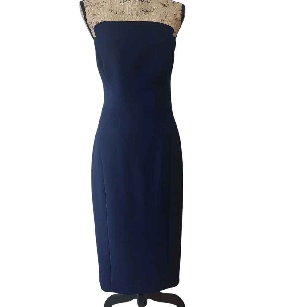 Jill Stuart Strapless Navy Bodycon Strapless Dress - 12 - Picture 2 of 10